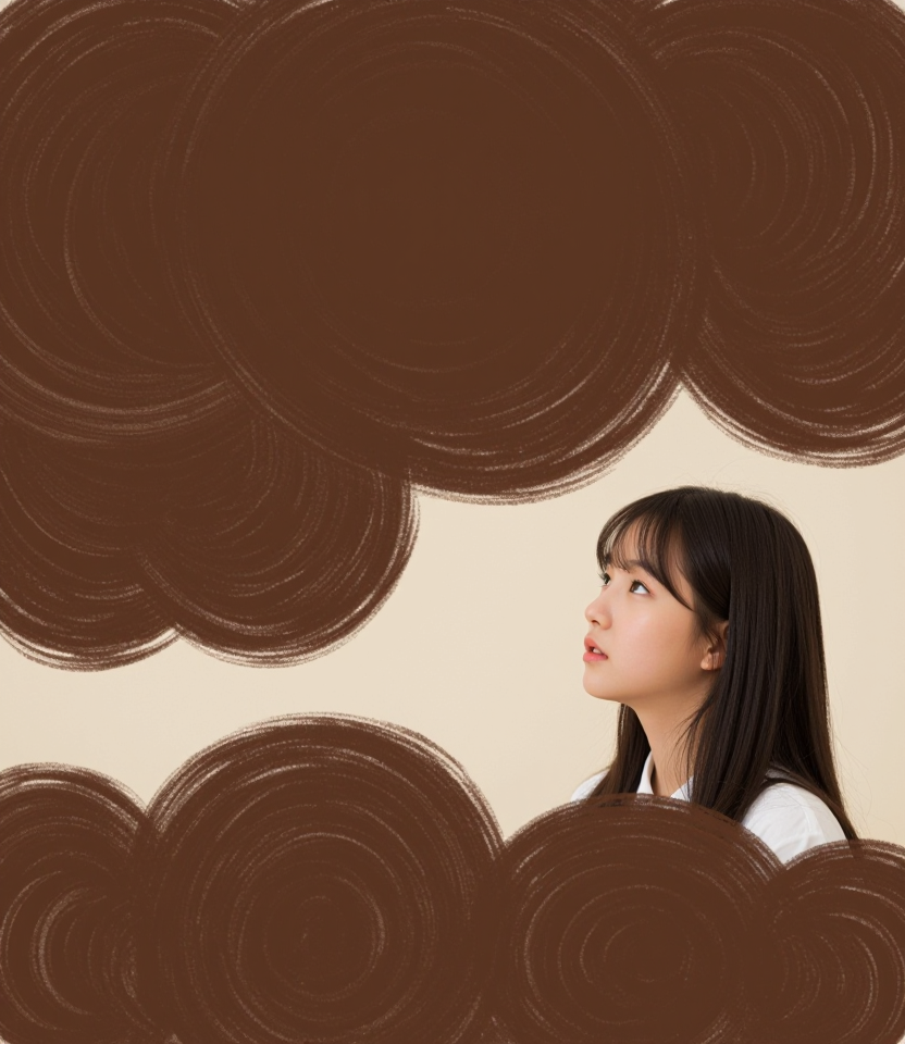 초콜릿 구름과 소녀